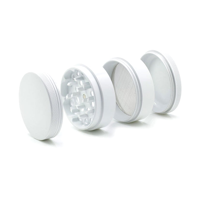 Four-Layer Washable Edible Ceramic Non-Stick Herb Grinder-White