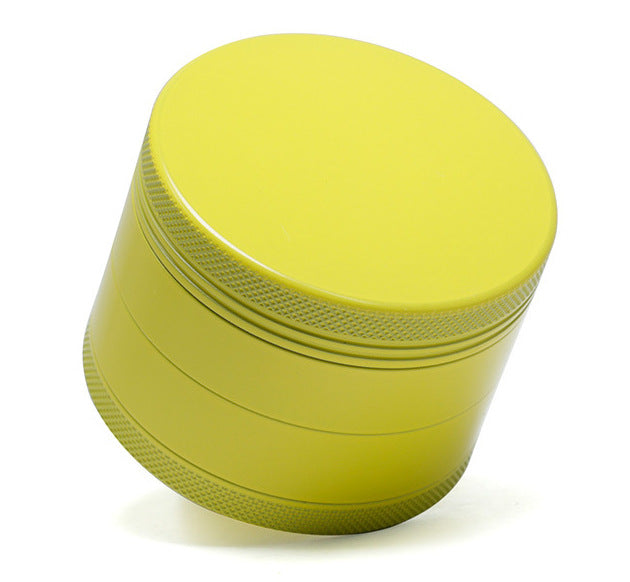 Four-Layer Washable Edible Ceramic Non-Stick Herb Grinder-Yellow