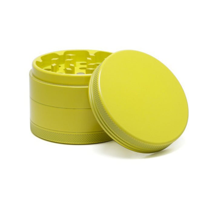 Four-Layer Washable Edible Ceramic Non-Stick Herb Grinder-Yellow