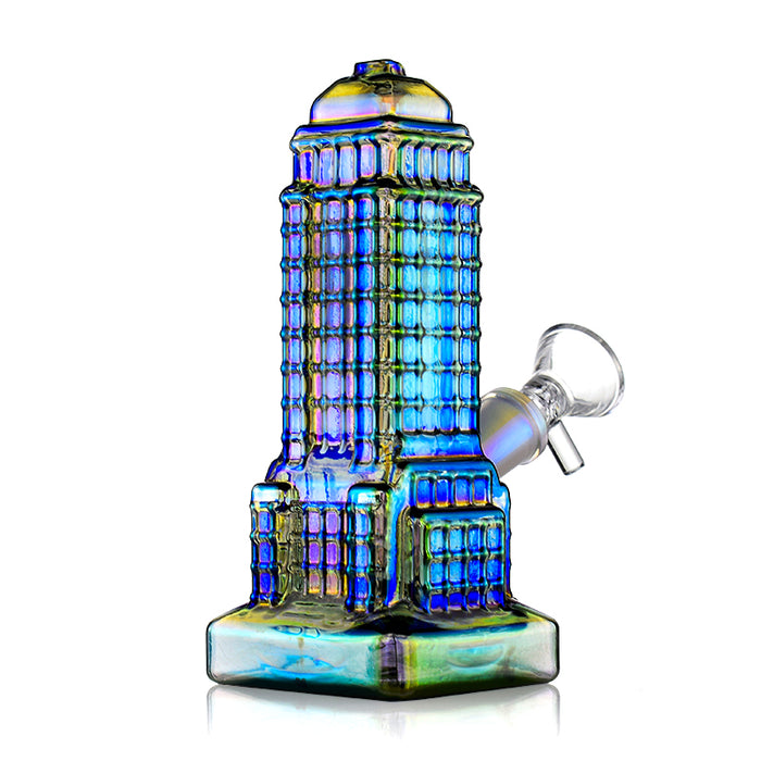 Fumed Hempire State Building Mini Bong