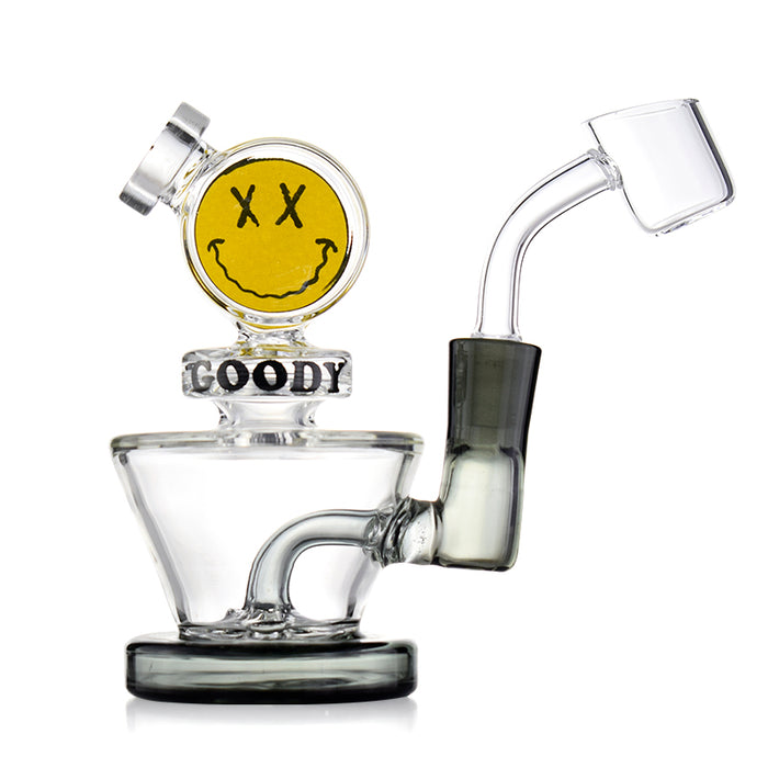 GOODY GLASS-Big Face Mini Dab Rig