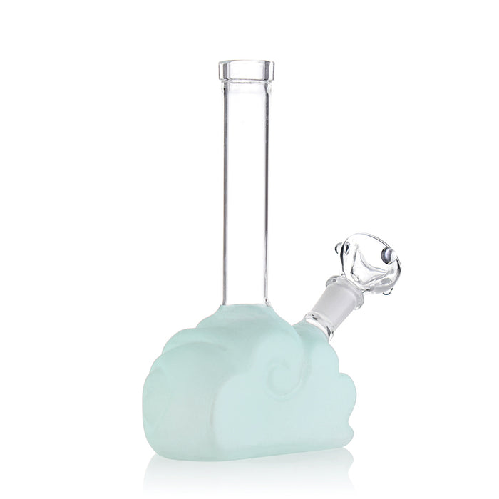 Glass Rainbow Cloud Water Beaker Bong | Blue Cloud