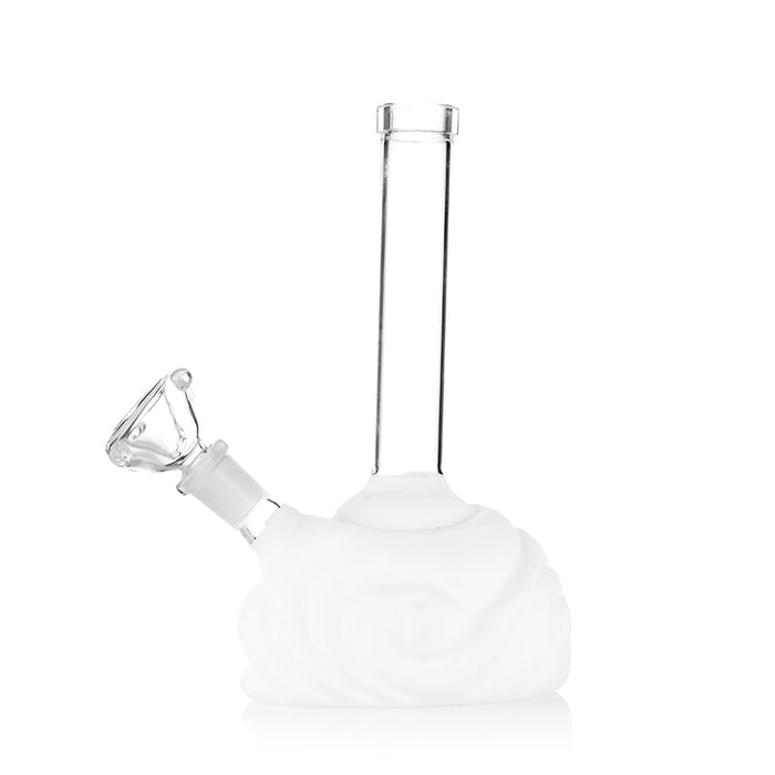 Glass Rainbow Cloud Water Beaker Bong | White Cloud