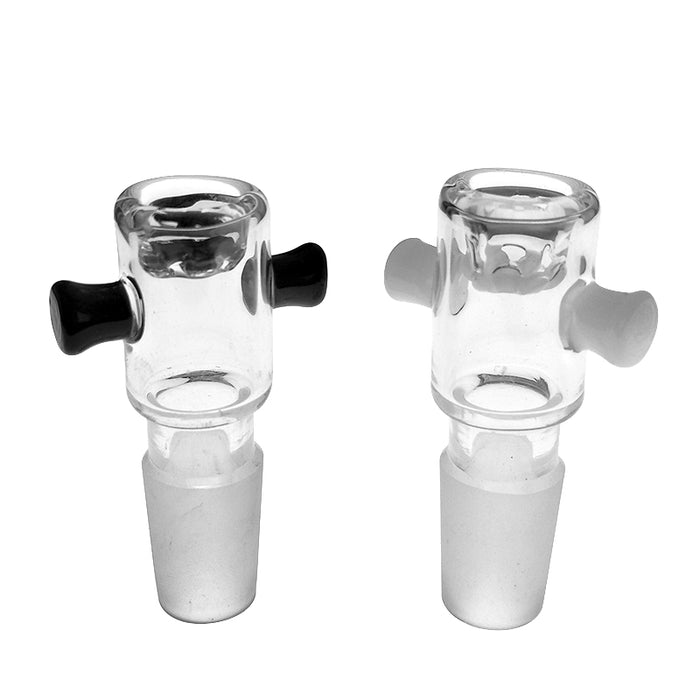 Glass Screenless Male Bong Bowl