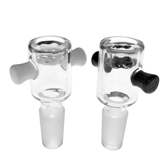 Glass Screenless Male Bong Bowl