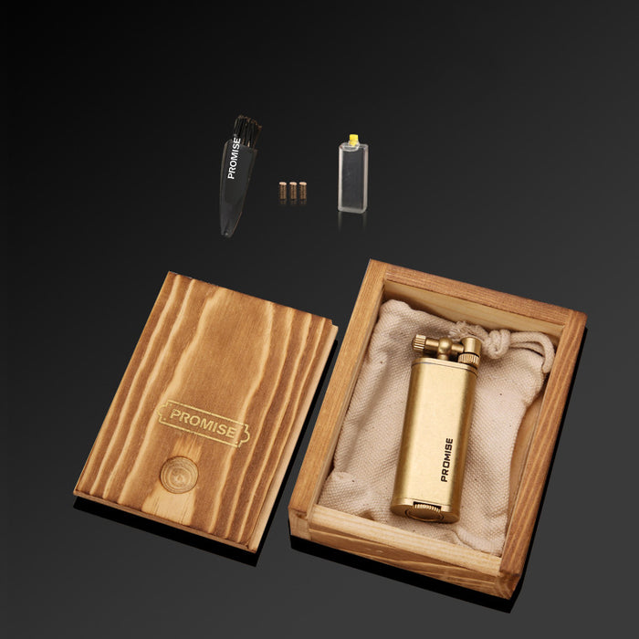 Grinding Wheel Old-Fashioned Pure Copper Lighter