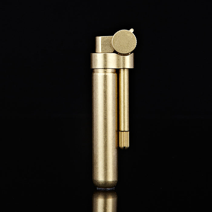 Grinding Wheel Removable Pipe Open Flame Metal Copper Lighter
