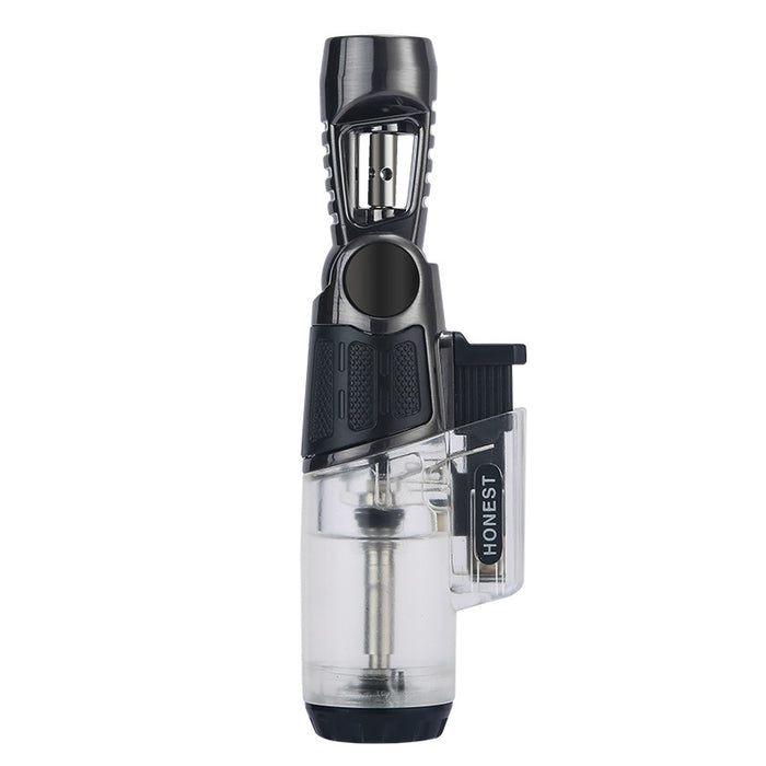 Head Metal Straight Inflatable Lighter