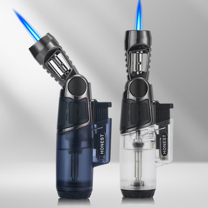 Head Metal Straight Inflatable Lighter