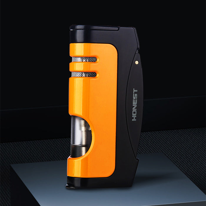 Honest Blue Flame Inflatable Lighter With Cigar Punch