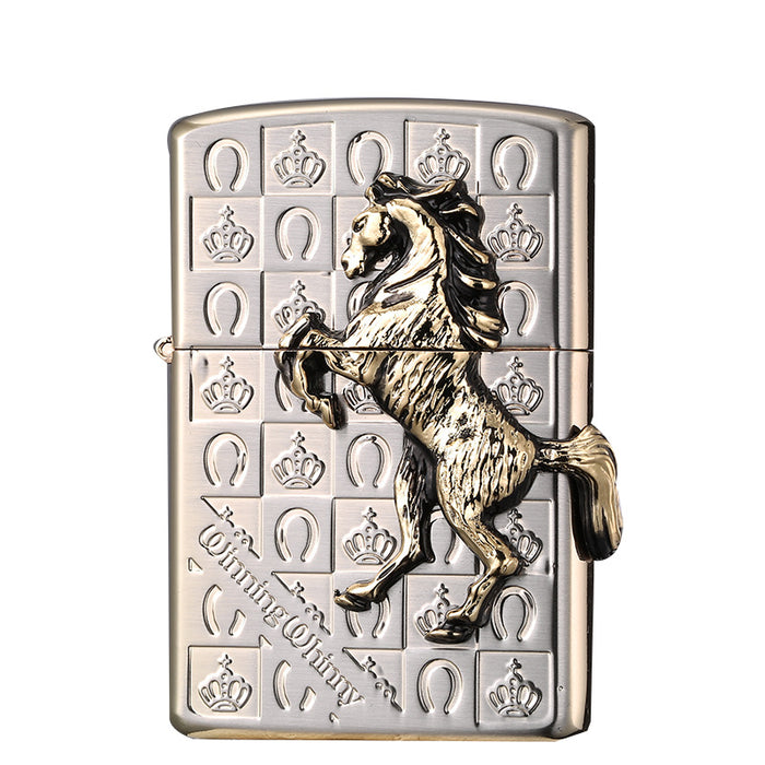 Horse Retro Kerosene Lighter