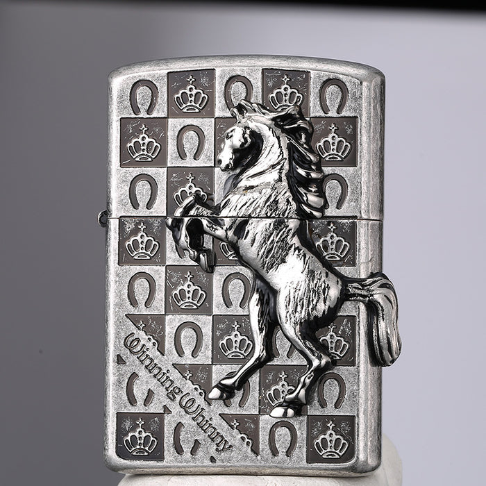 Horse Retro Kerosene Lighter