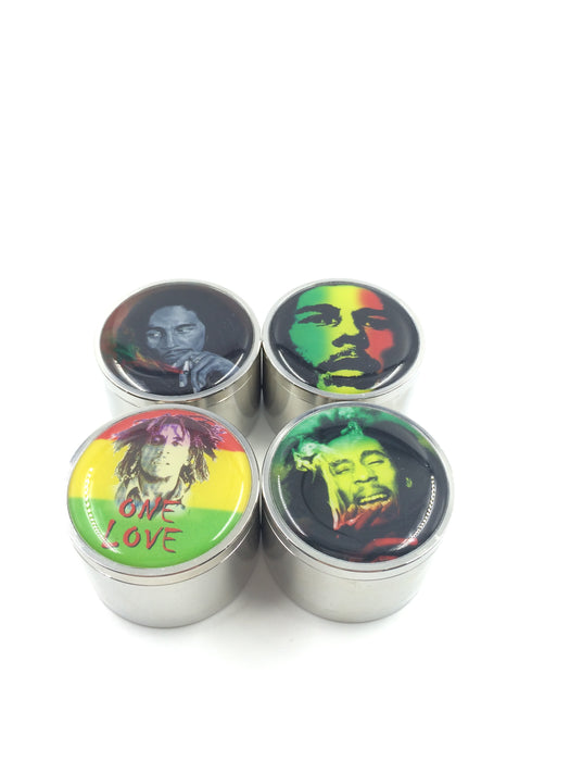 3 Layers Handsome Facial Surface Smoking Crusher Metal Herb Cigarettes Accessories Hookah Pipe Hand Muller Tobacco Grinder