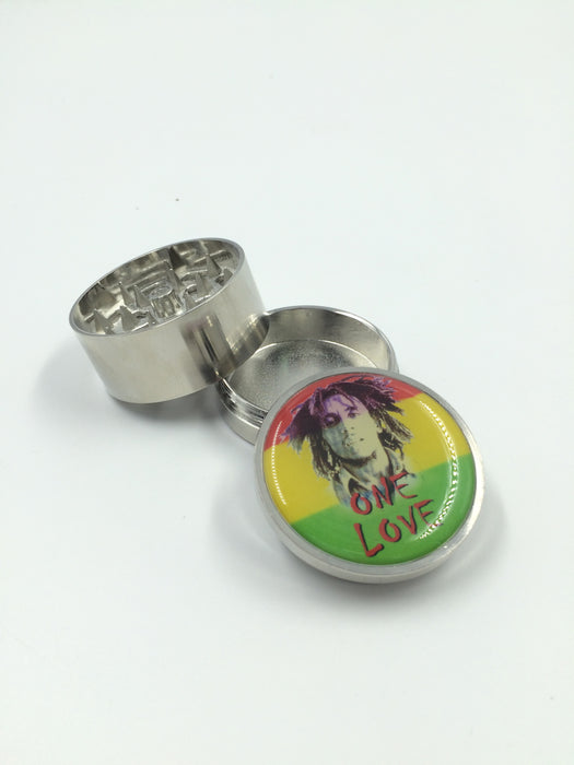 3 Layers Handsome Facial Surface Smoking Crusher Metal Herb Cigarettes Accessories Hookah Pipe Hand Muller Tobacco Grinder