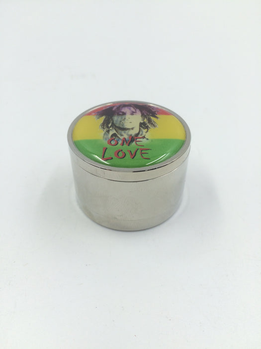 3 Layers Handsome Facial Surface Smoking Crusher Metal Herb Cigarettes Accessories Hookah Pipe Hand Muller Tobacco Grinder