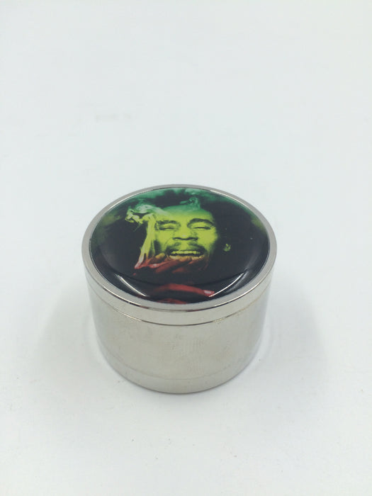 3 Layers Handsome Facial Surface Smoking Crusher Metal Herb Cigarettes Accessories Hookah Pipe Hand Muller Tobacco Grinder