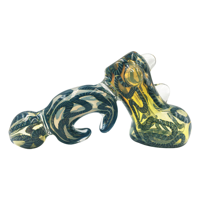 New Arrival Glass Bubbler Hammer Smoking Pipe 547#
