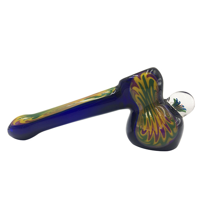 New Design Glass Hammer Pipes Blue Color 552#