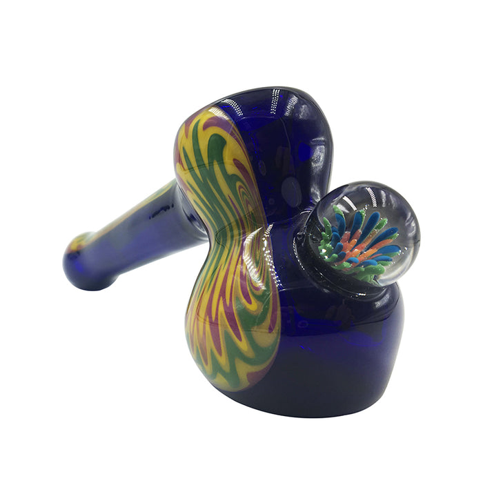 New Design Glass Hammer Pipes Blue Color 552#