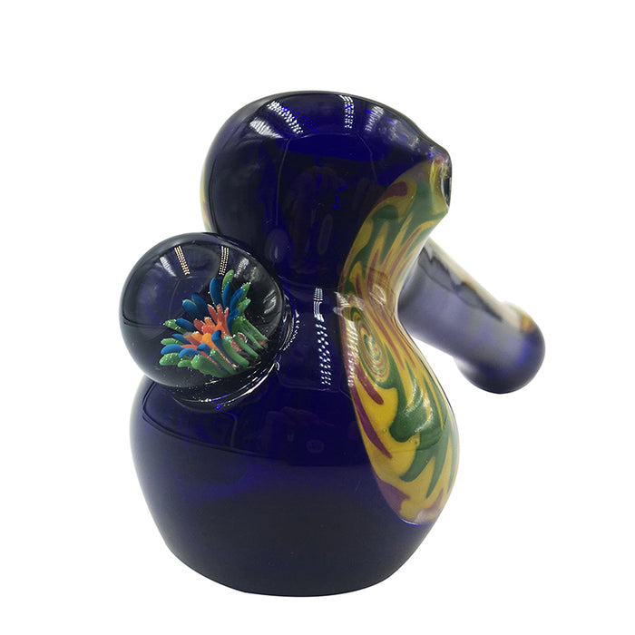 New Design Glass Hammer Pipes Blue Color 552#