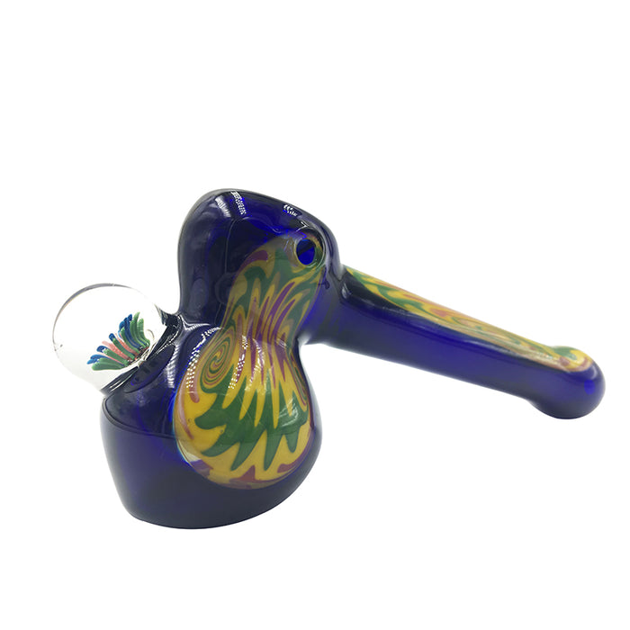 New Design Glass Hammer Pipes Blue Color 552#