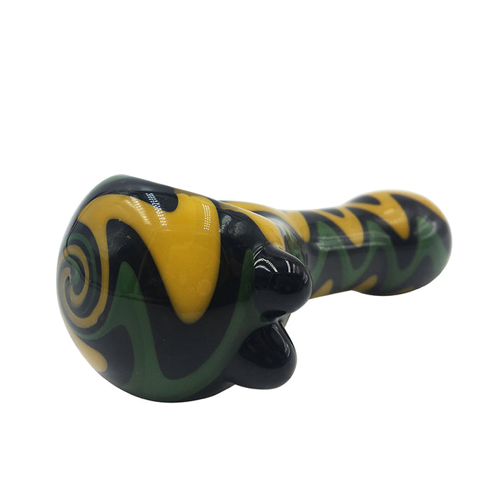 Hight Quality Glass Smoking Pipes Colorful Glass Pipe Hand Pipe 454#
