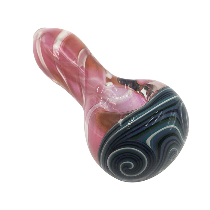 Hight Quality  Pink and Blue Spoon Pipe 456#