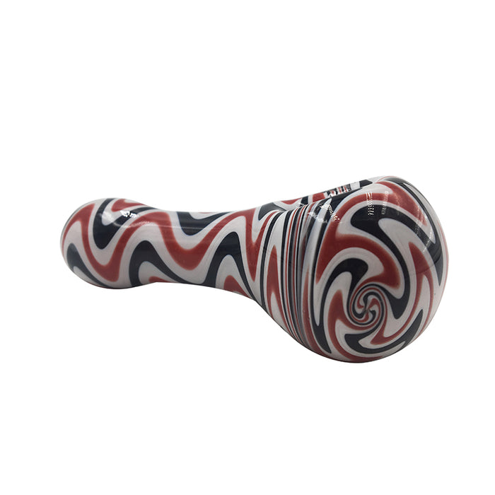 Hight Quality  Three Lines Wavy Stripes Hand Pipe 457#