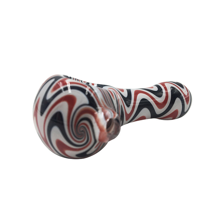 Hight Quality  Three Lines Wavy Stripes Hand Pipe 457#
