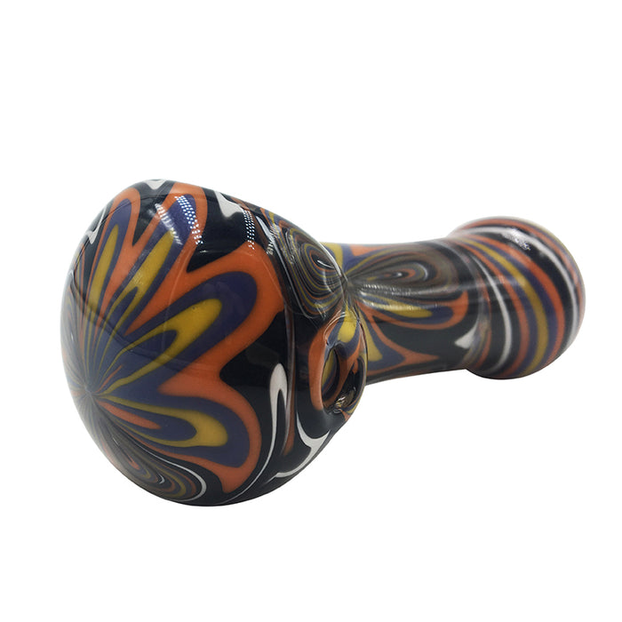 High-end Pipe with Flowers and Wavy Stripes 459#