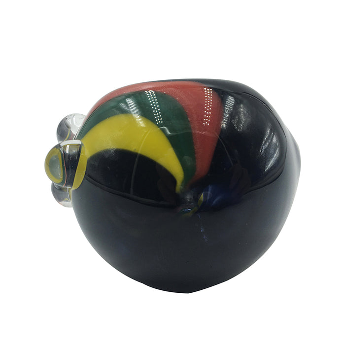 Classic Black Spoon Pipe Glass Hand Pipe 462#