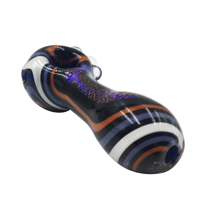 High-end Glass Spoon Pipe with Purple 479#