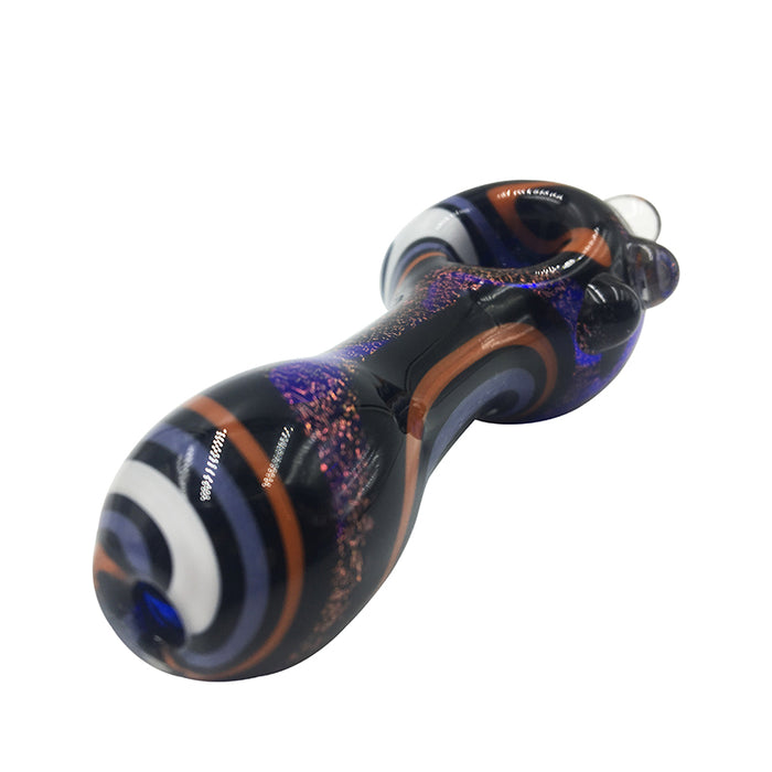 High-end Glass Spoon Pipe with Purple 479#