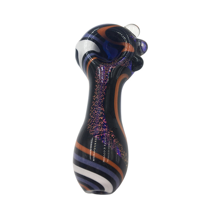 High-end Glass Spoon Pipe with Purple 479#