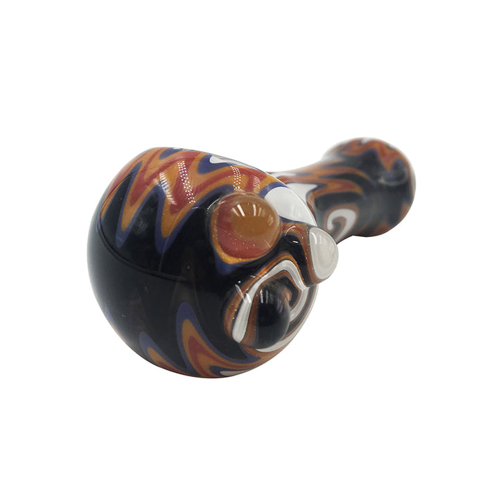 Hand Made High Quality Colored High Borosilicate Glass Hand Pipe  481#