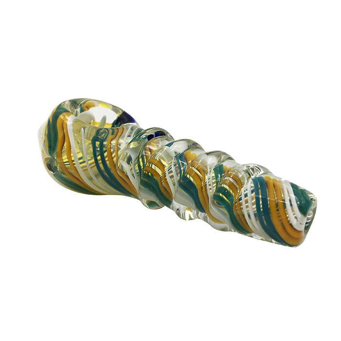 Newest Unique Design Glass Spoon Pipe Smoking Hand Pipe 348#
