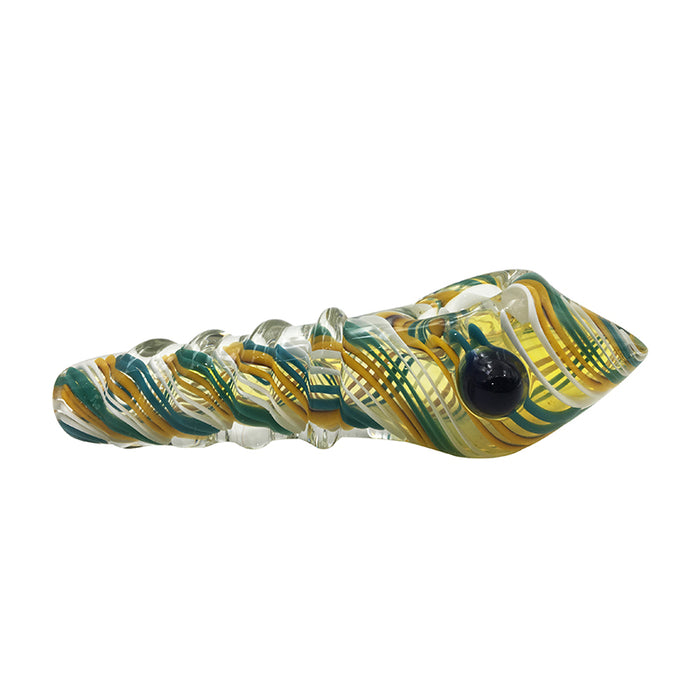 Newest Unique Design Glass Spoon Pipe Smoking Hand Pipe 348#