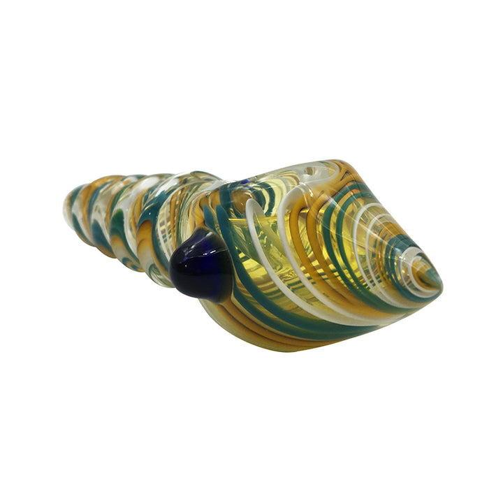 Newest Unique Design Glass Spoon Pipe Smoking Hand Pipe 348#