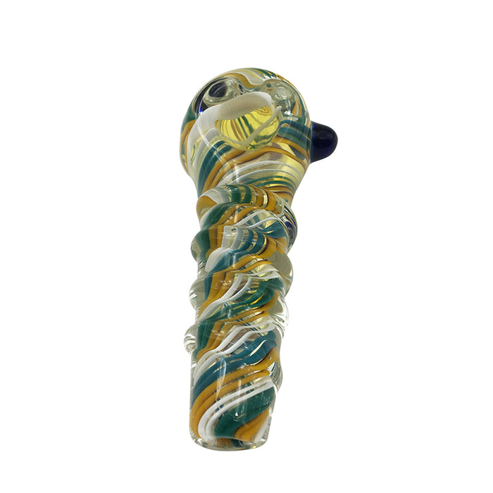 Newest Unique Design Glass Spoon Pipe Smoking Hand Pipe 348#