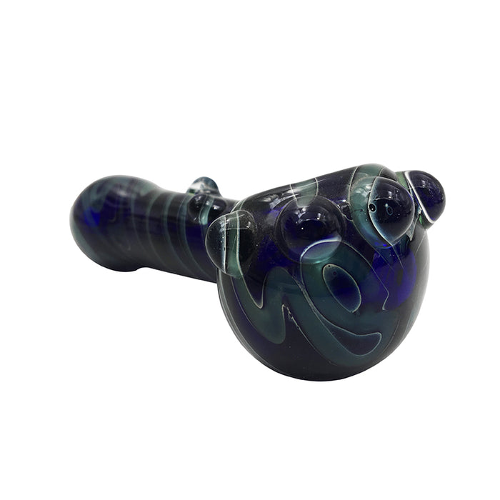 Colorful Tobacco Glass Spoon Pipes Dry Herb Hand Pipes 350#
