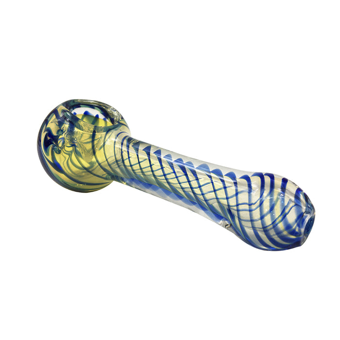 New Heady Hand Pipes Tobacco Pocket Spoon Glass Smoking Pipe 351#