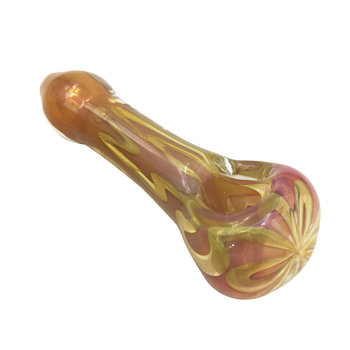 Newest Unique Design Glass Spoon Pipe Smoking Hand Pipe 372#