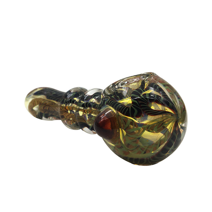 Wholesale Heady Glass Spoon Hand Pipe for Smoking 376#