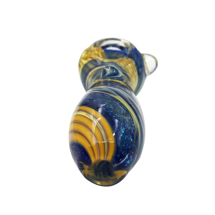 Colorful Bright Stripe Glass Pipes Nice smoking Pipes 387#