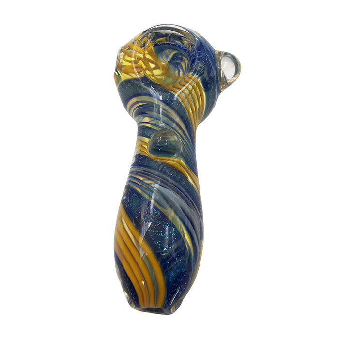 Colorful Bright Stripe Glass Pipes Nice smoking Pipes 387#