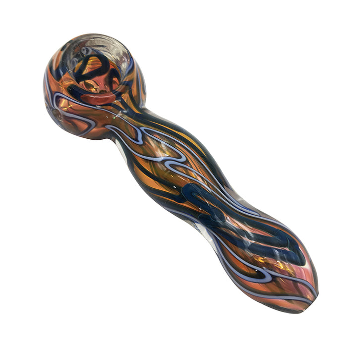 Hand Pipe Leaves Shape Spoon Pipes Wholesale Price Pipe 389#