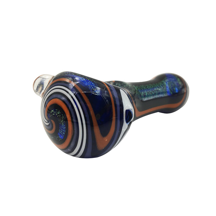 Blue Pyrex Illadelph Spoon Hookah Smoking Glass Pipe 402#