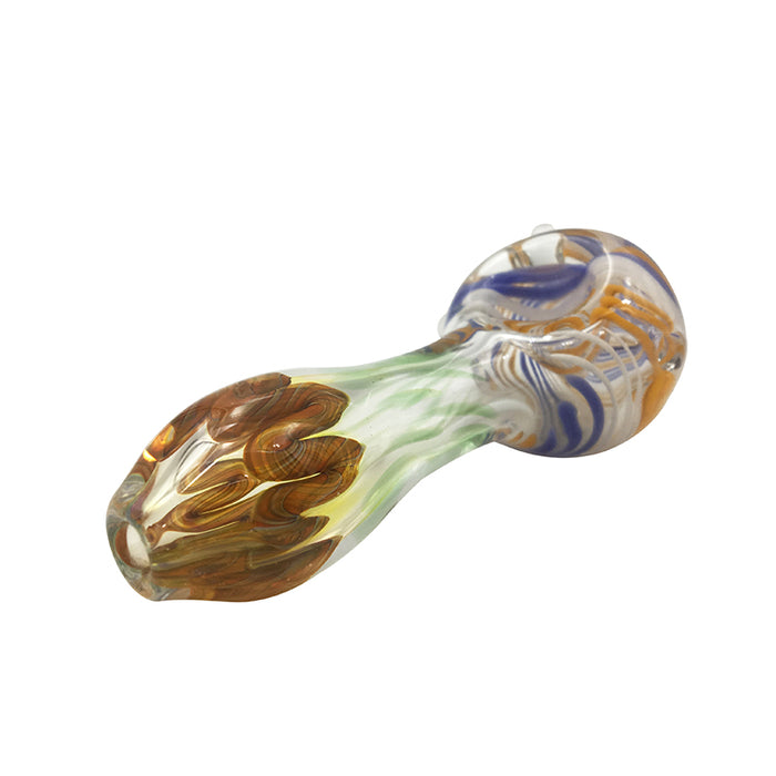 New Glass Hand Pipe Spoon Wholesale Hookah Tobacco Glass Pipe 403#