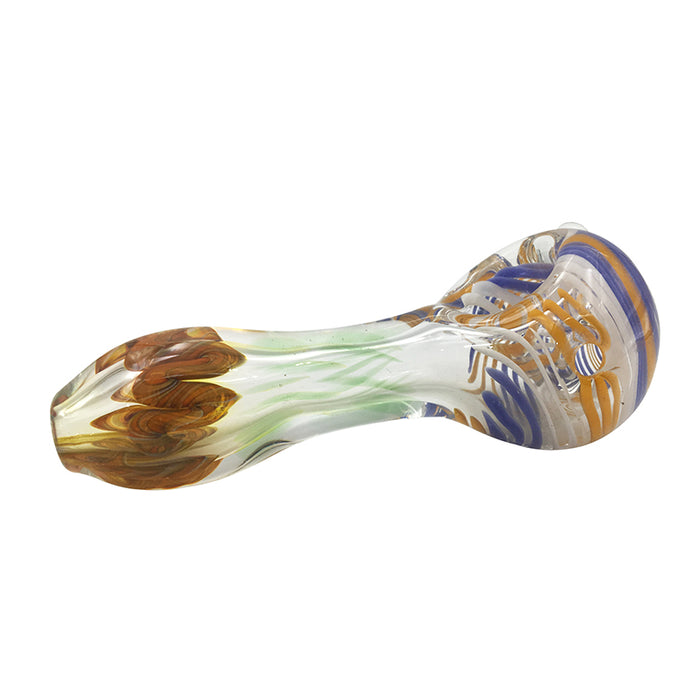 New Glass Hand Pipe Spoon Wholesale Hookah Tobacco Glass Pipe 403#