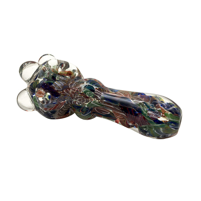 Colorful Water Blunt Bubbler Hand Glass Smoking Pipes 488#